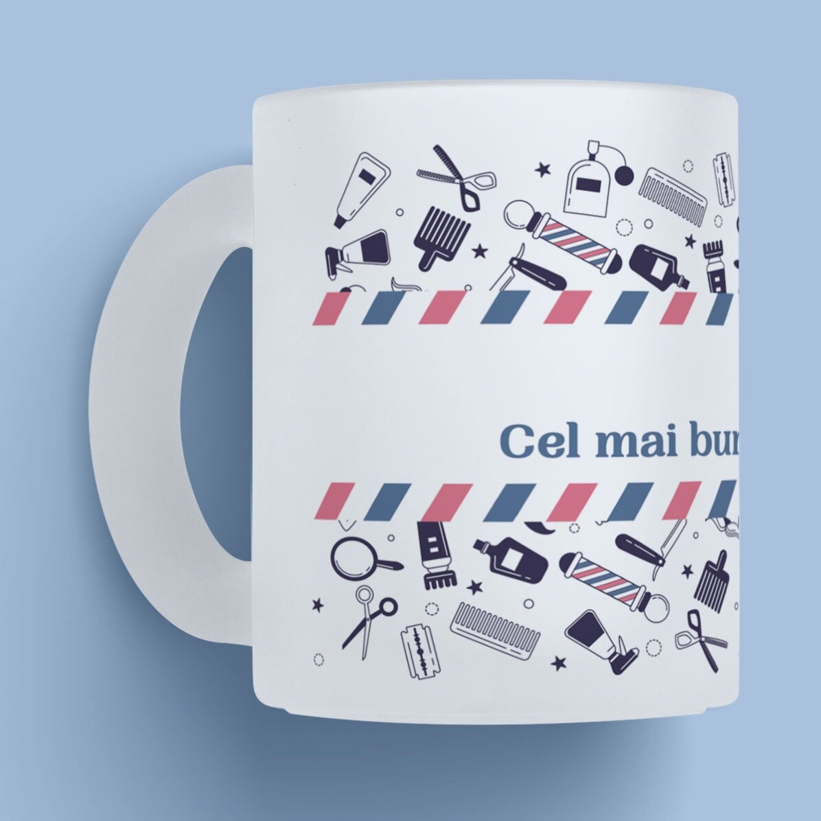 Cană mată personalizată cu text - Hair Stylist