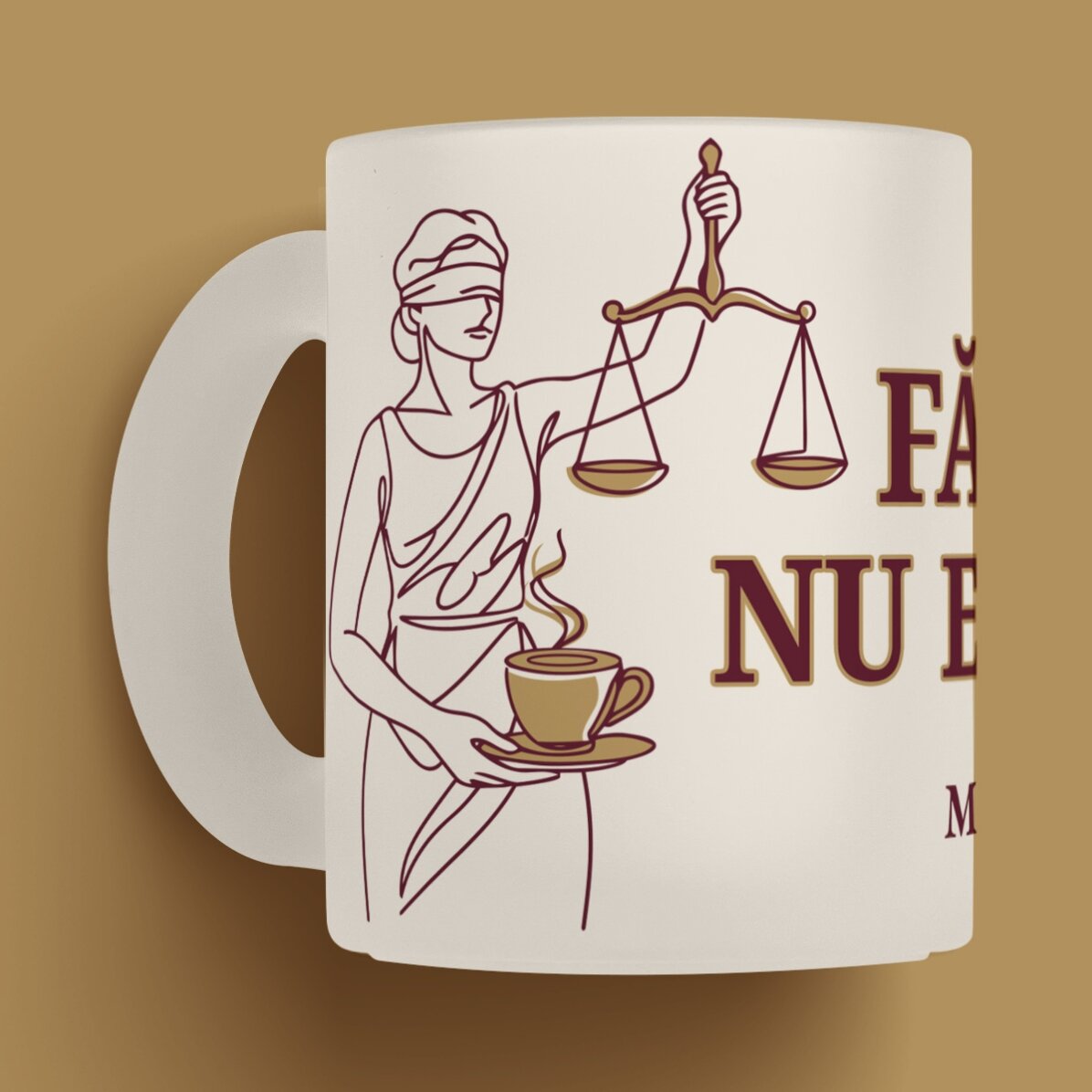 Персонализирана чаша с надпис за адвокати