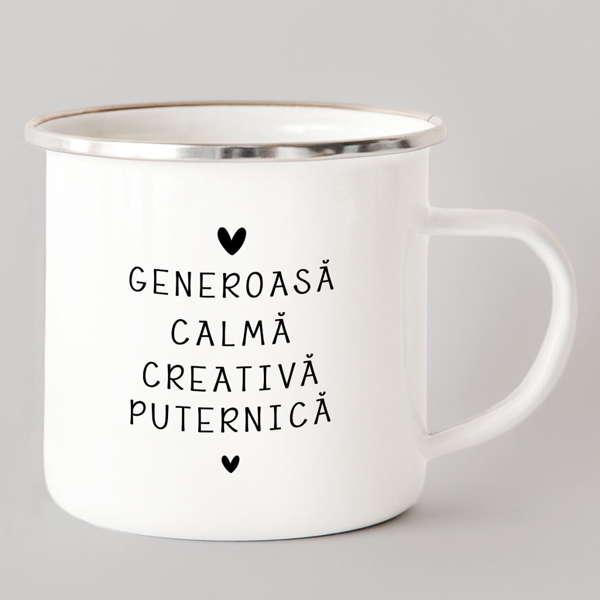 Cană metalică emailată personalizată cu mesaj - Zodia Scorpion