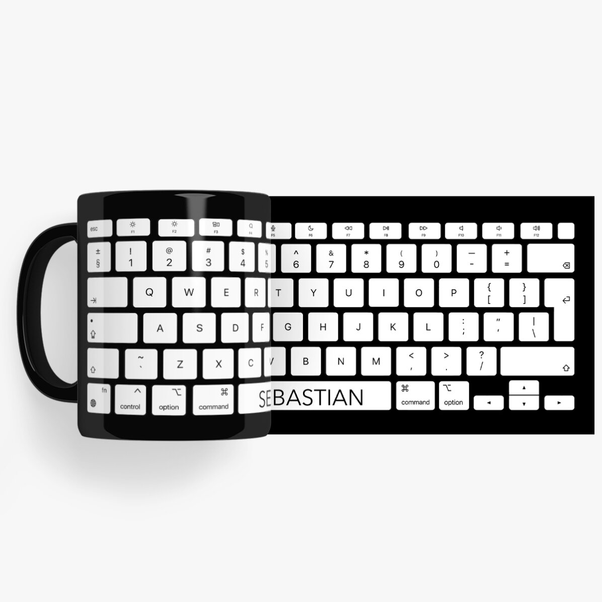 Cană neagră personalizată cu text pentru Programatori & Oameni de birou