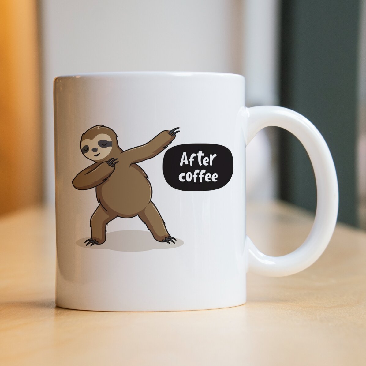 Cană personalizată - Before and after coffee