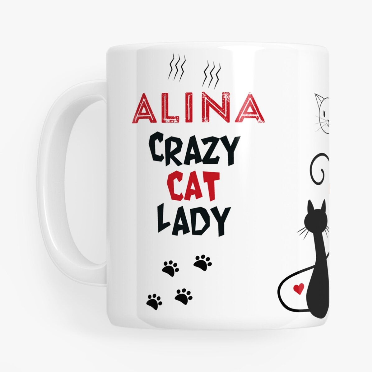 Cană personalizată - Crazy cat