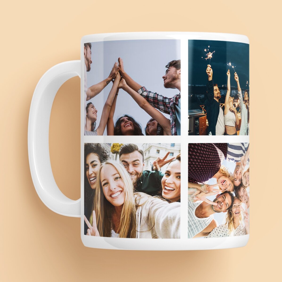 Cană personalizată cu 6 poze și mesaj