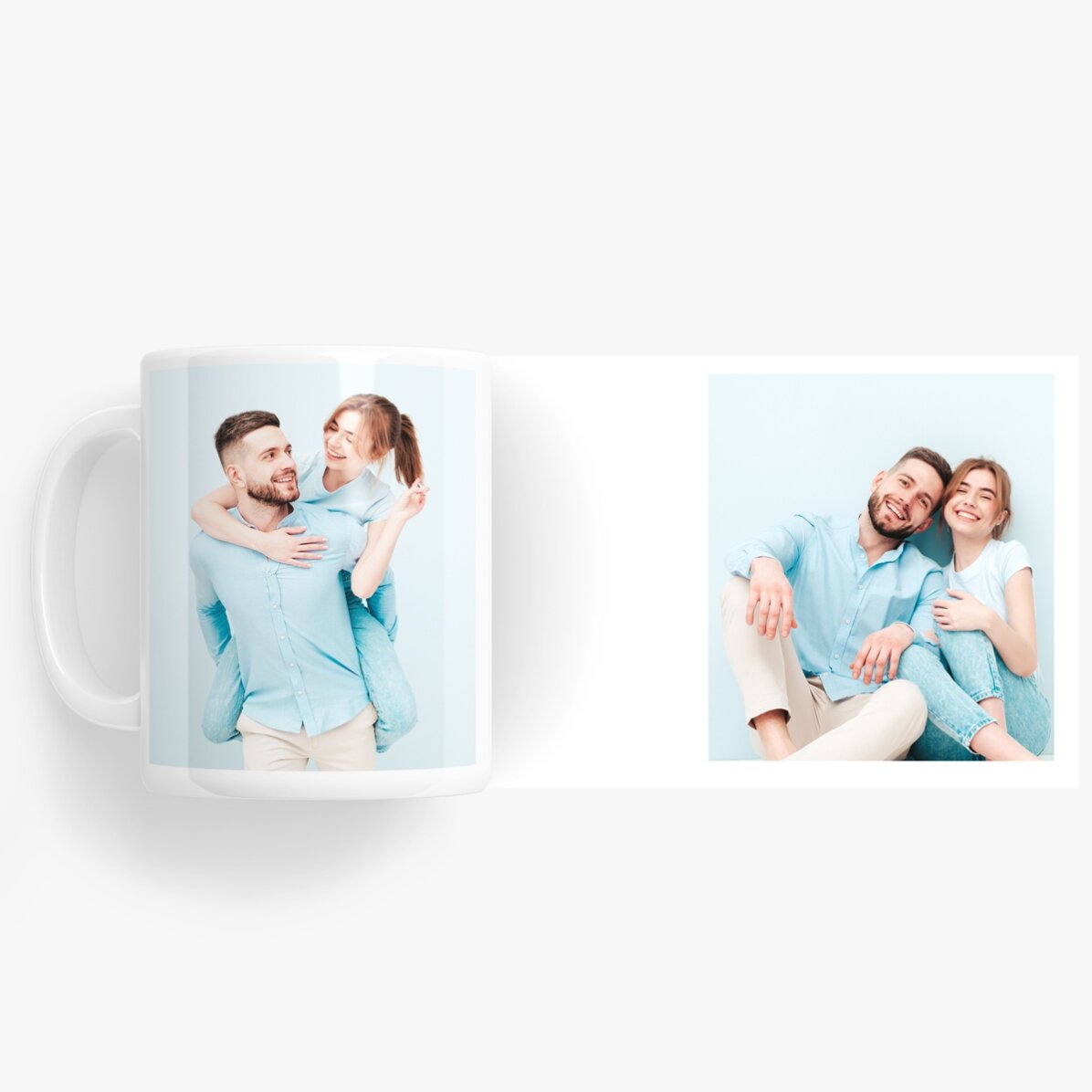 Cană personalizată cu 2 poze