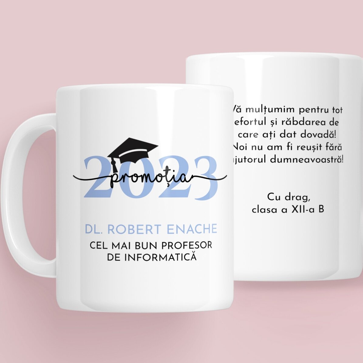 Cană personalizată cu mesaj - Absolvire