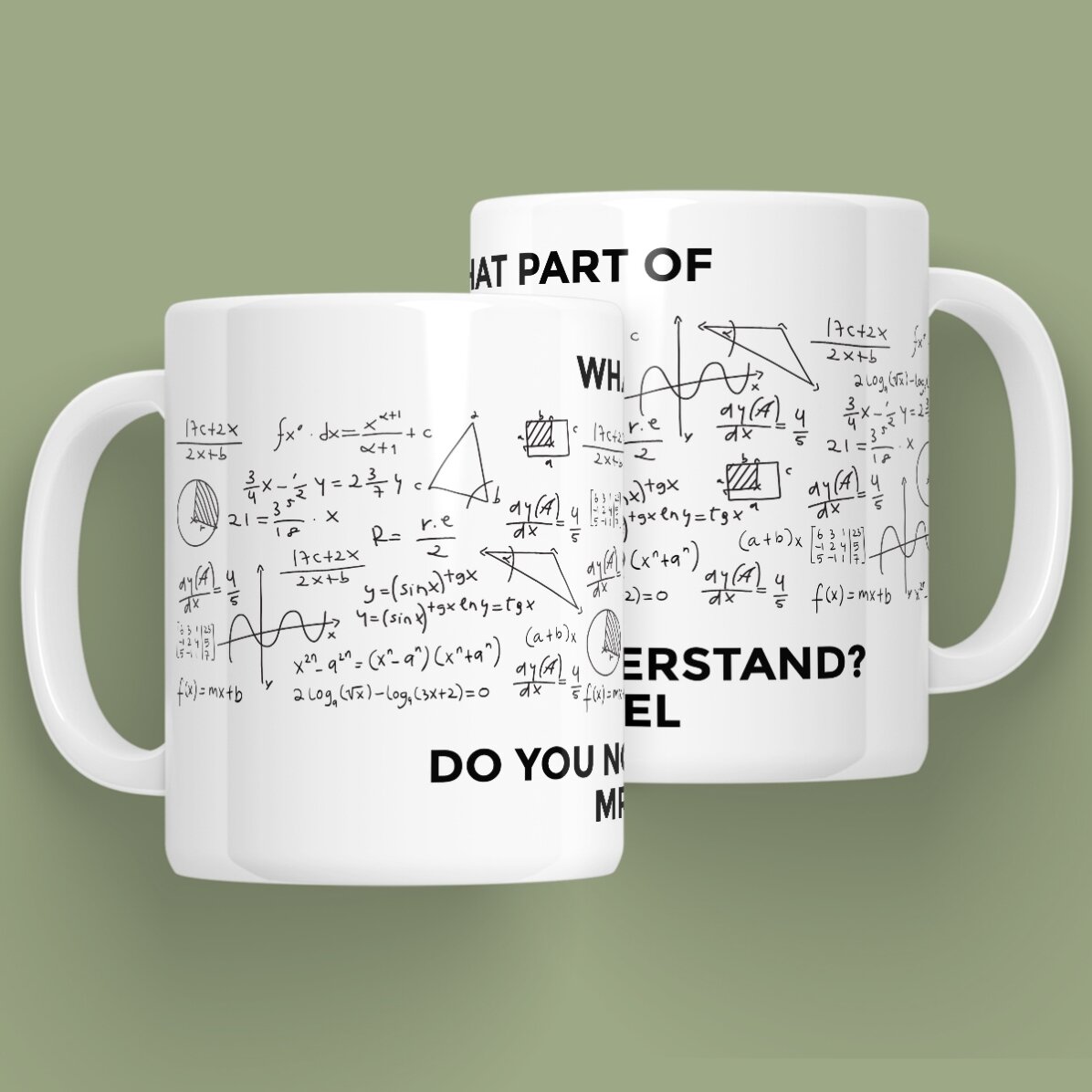 Cană personalizată cu mesaj - Matematică