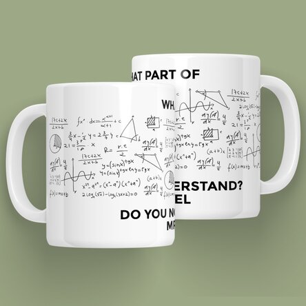 Cană personalizată cu mesaj - Matematică