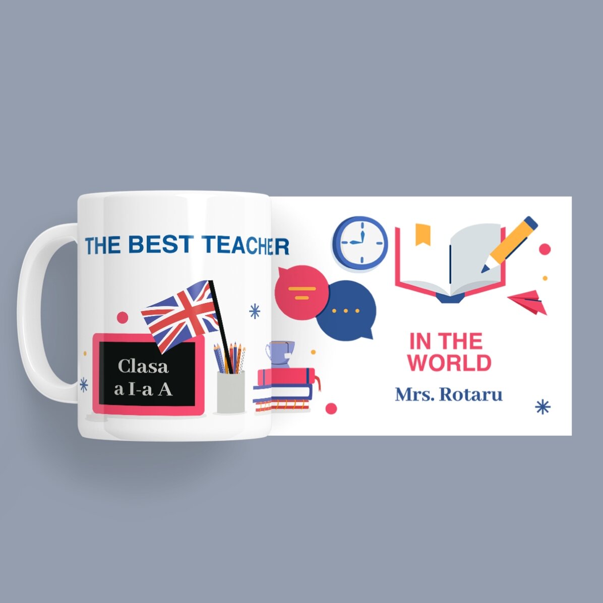 Cană personalizată cu mesaj - Profesoară de Engleză 