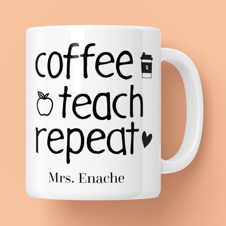 Cană personalizată cu mesaj - Repeat