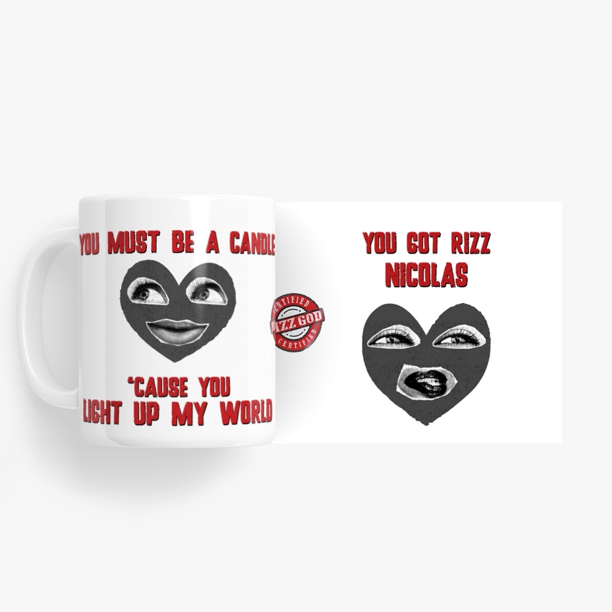 Cană personalizată cu mesaj - Rizzler Boyfriend