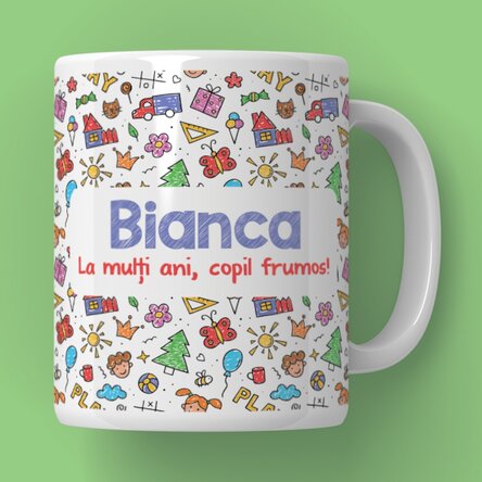Cană personalizată cu mesaj - Ziua copilului