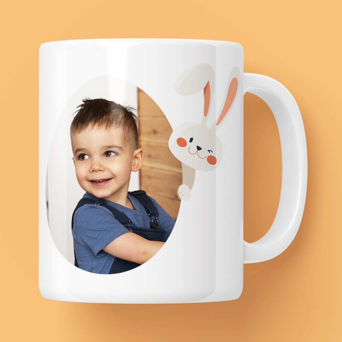 Cană personalizată cu nume și poză - Iepurilă