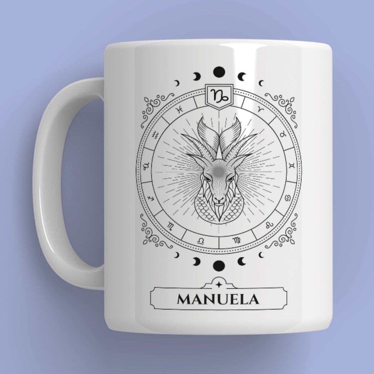 Cană personalizată cu nume și zodie - Capricorn