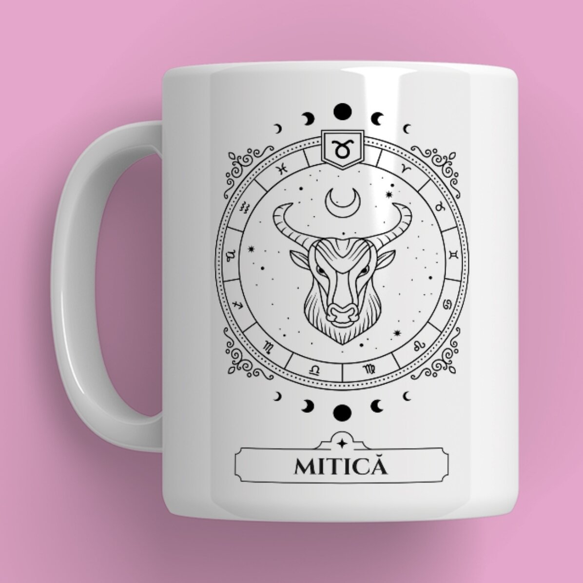 Cană personalizată cu nume și zodie - Taur