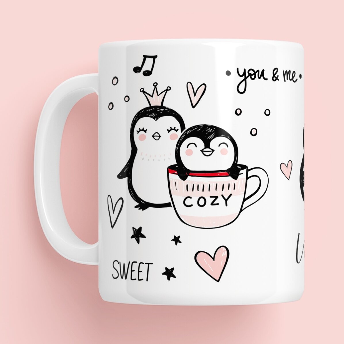 Cană personalizată cu nume - You & Me