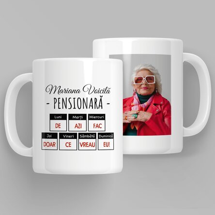 Персонализирана чаша със снимка и послание – Повод за пенсиониране