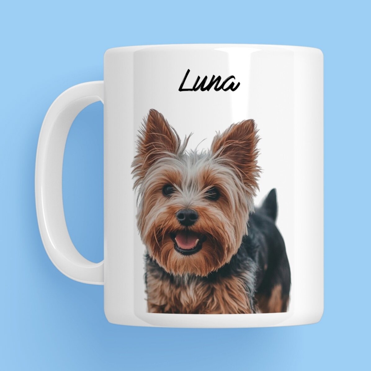 Cană personalizată cu poza și numele animăluțului tău