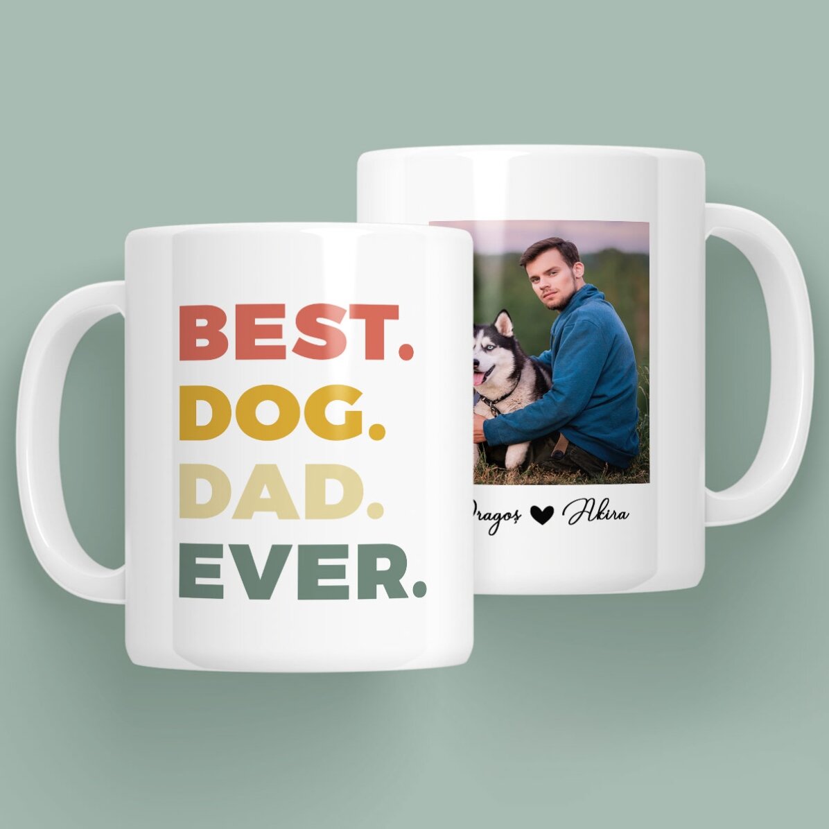 Cană personalizată cu poză și text - Best