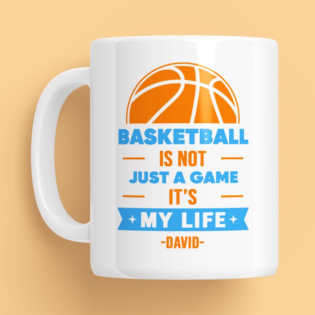 Cană personalizată cu text - Baschet