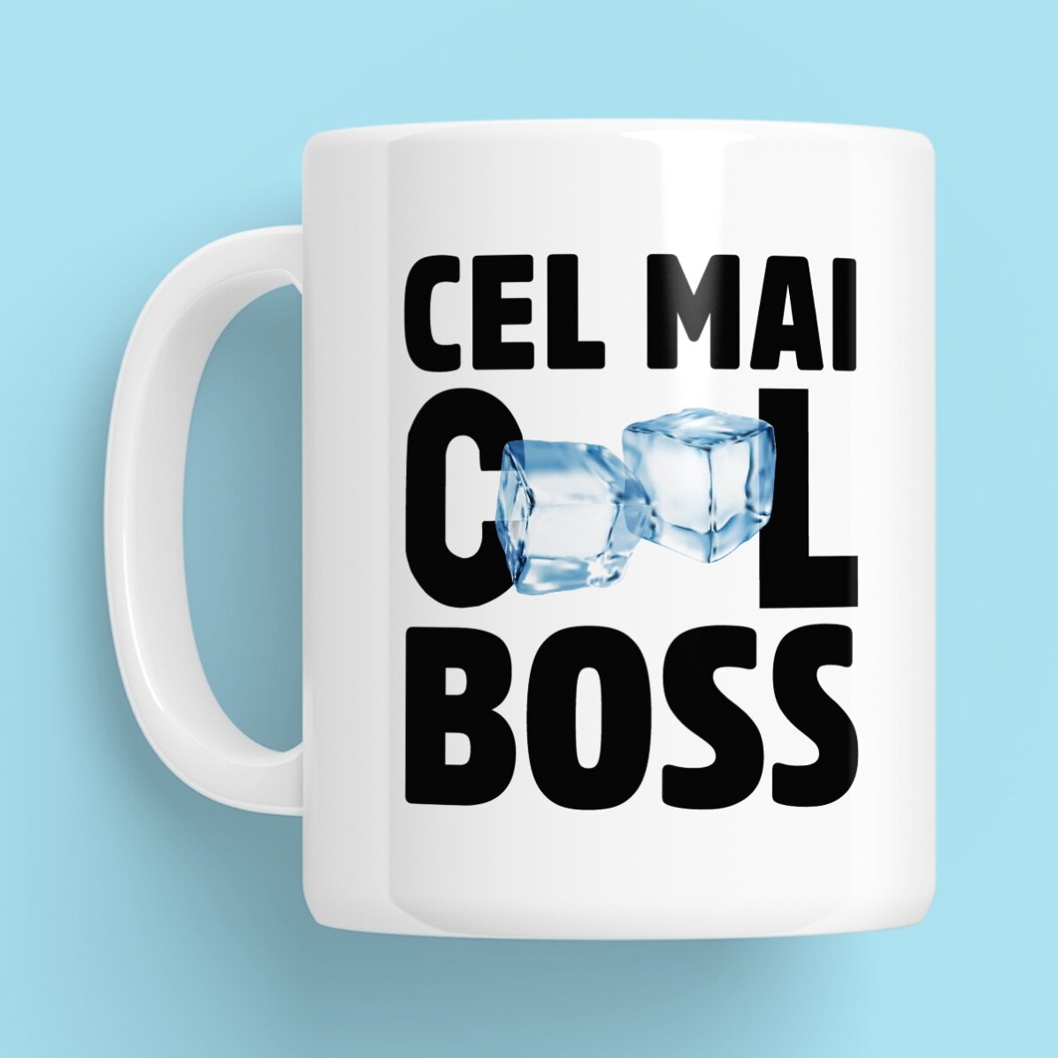 Cană personalizată cu text - Cel mai cool boss