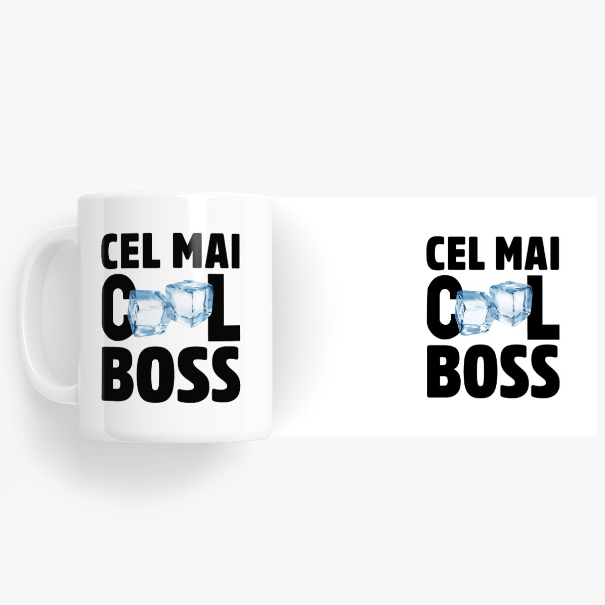 Cană personalizată cu text - Cel mai cool boss