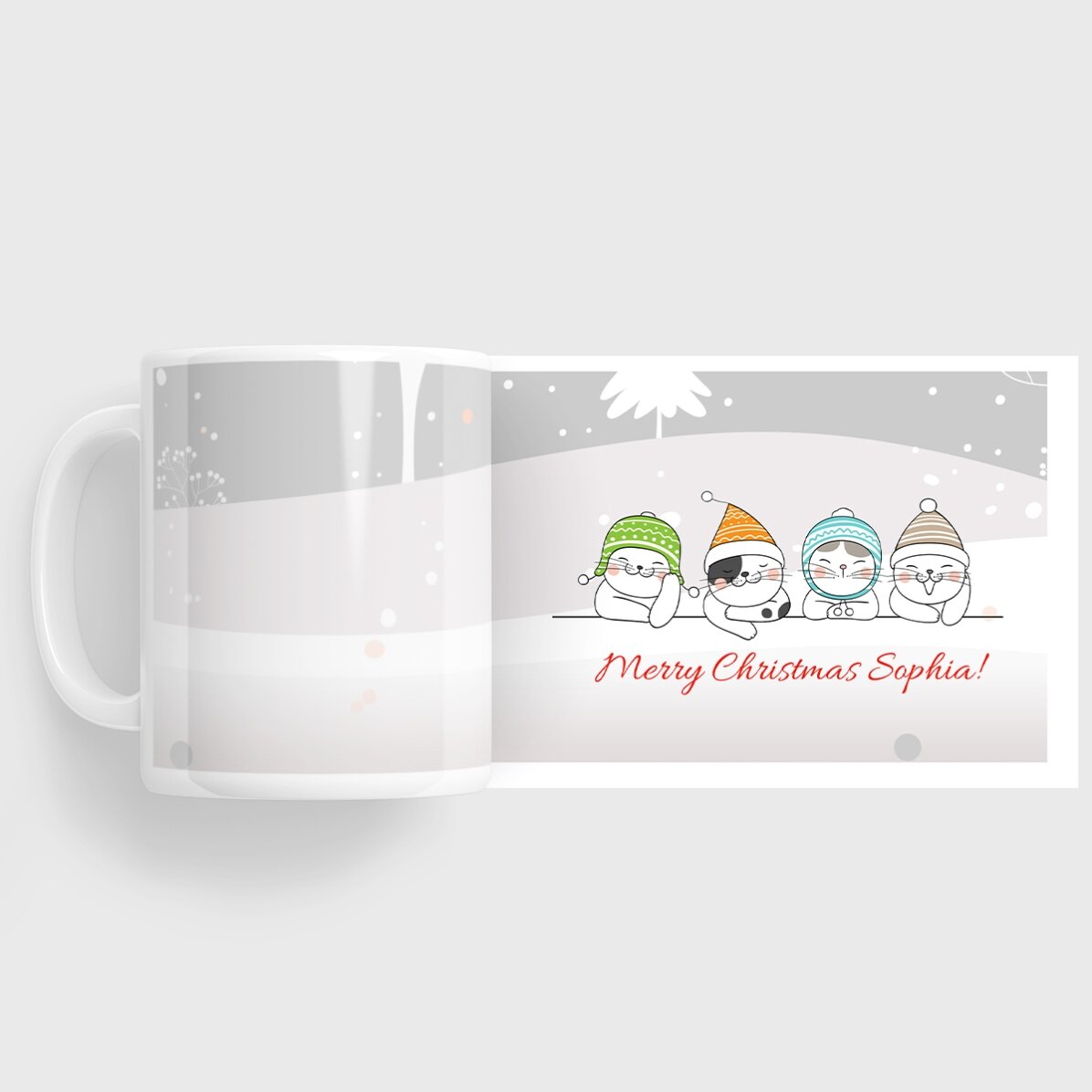 Cană personalizată cu text – Cute cats