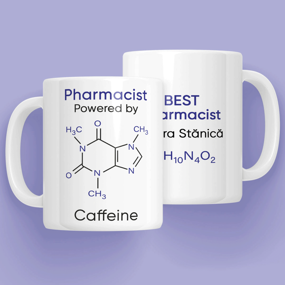 Cană personalizată cu text - Farmacist