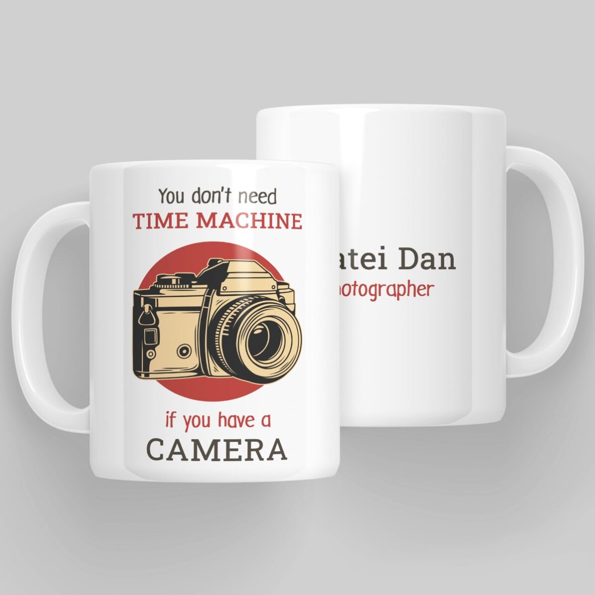 Cană personalizată cu text - Fotograf