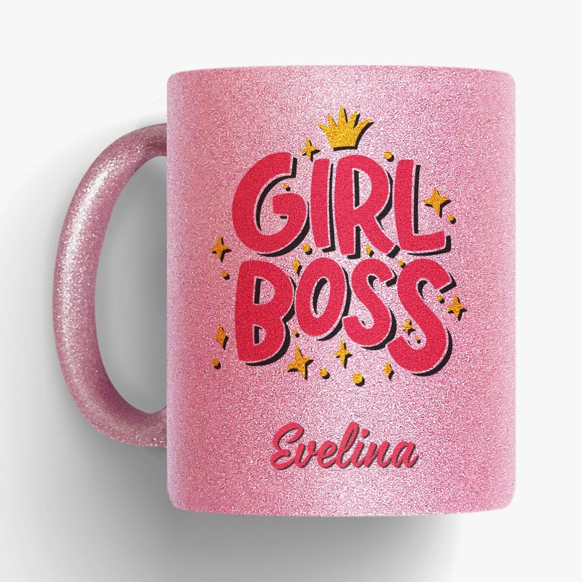 Cană personalizată cu text - Girl boss