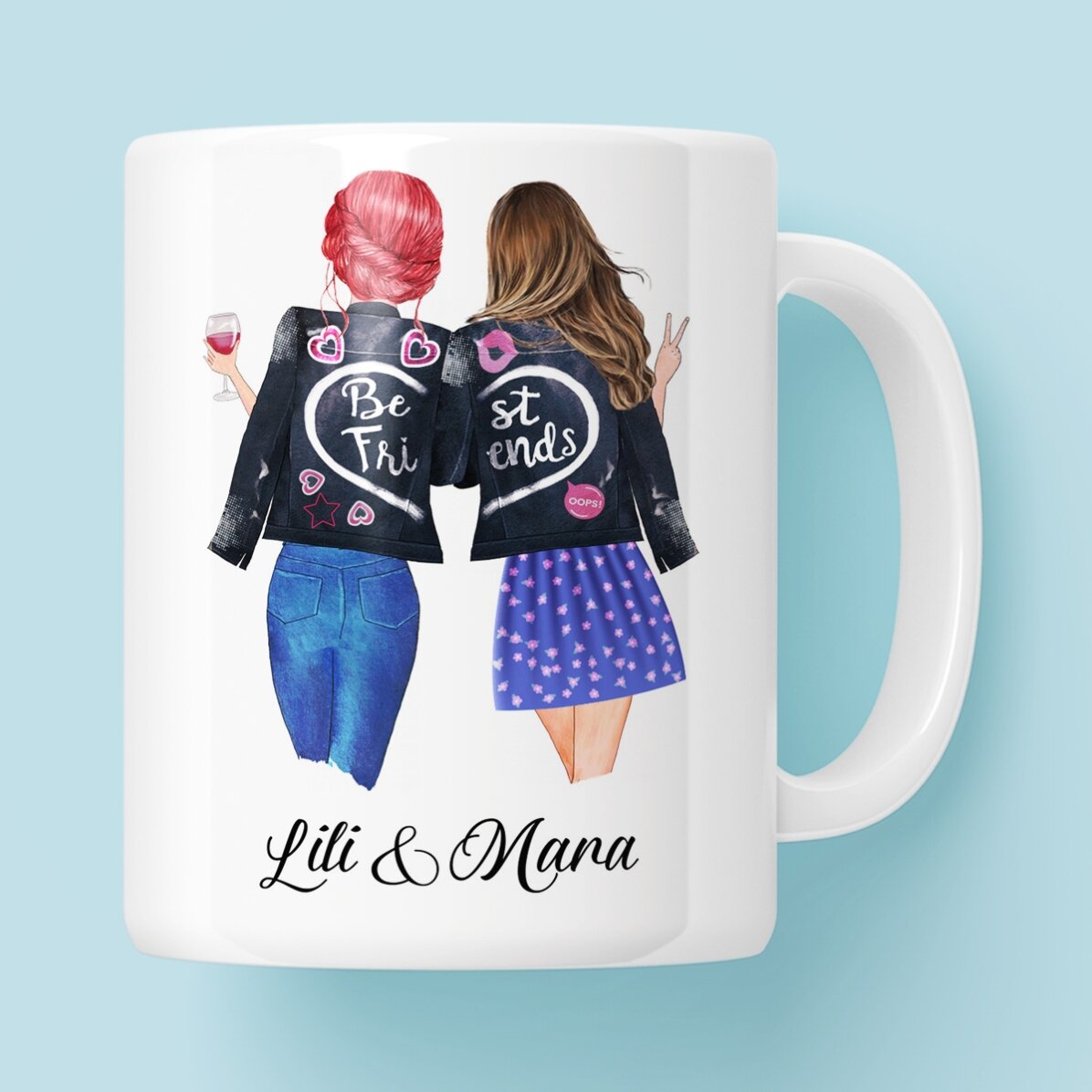 Cană personalizată cu text - Good friends