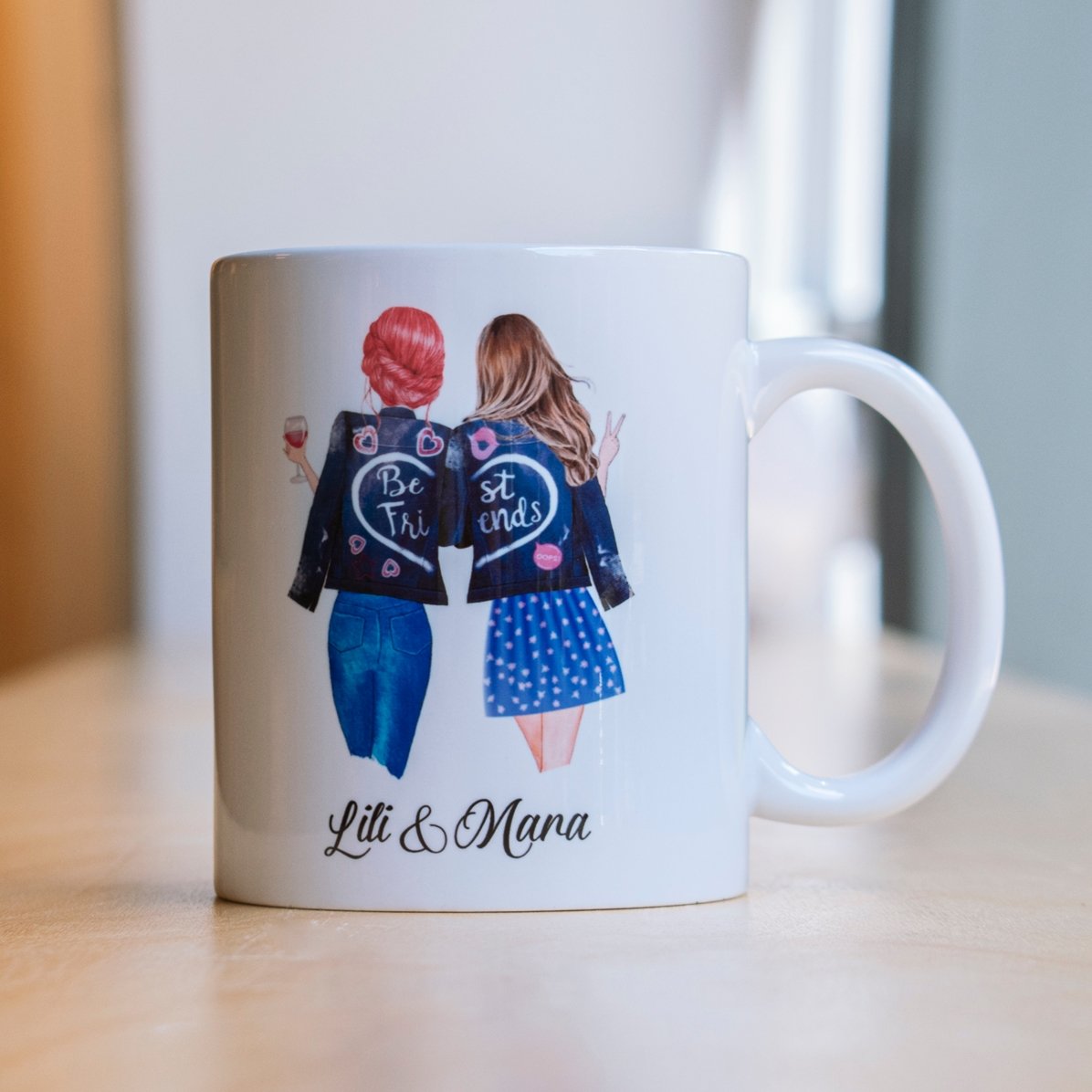 Cană personalizată cu text - Good friends