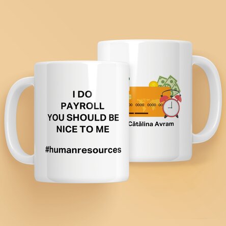 Cană personalizată cu text - HR