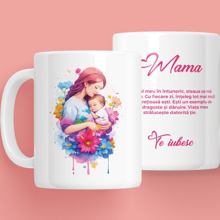 Cană personalizată cu text - Lovely mother
