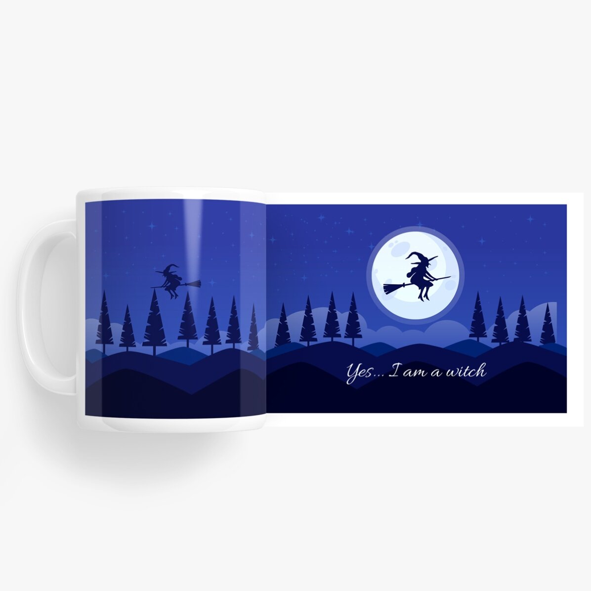 Cană personalizată cu text – model vrajitoare 