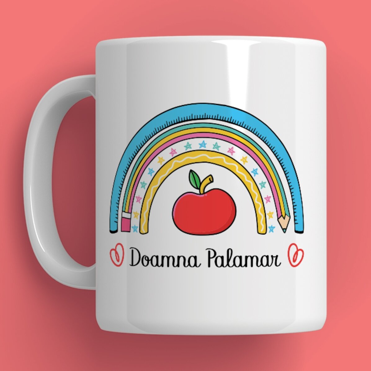 Cană personalizată cu text - Munca Profesorului