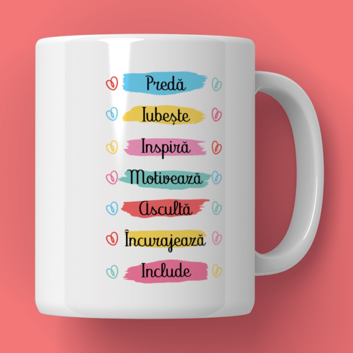 Cană personalizată cu text - Munca Profesorului