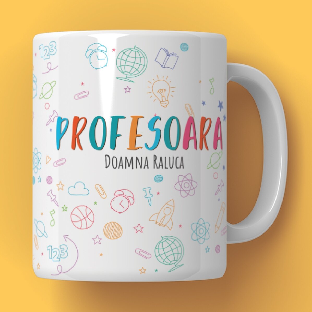 Cană personalizată cu text - Cana Profesorului