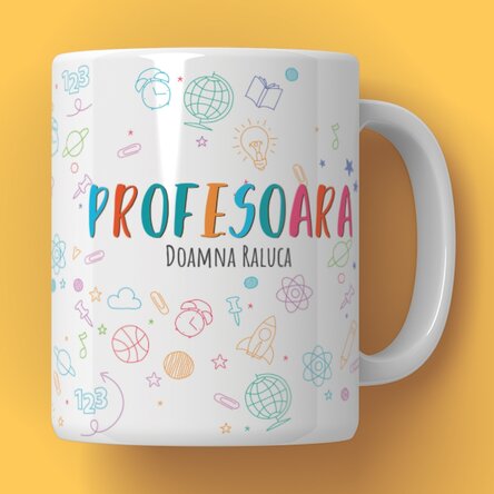 Cană personalizată cu text - Cana Profesorului