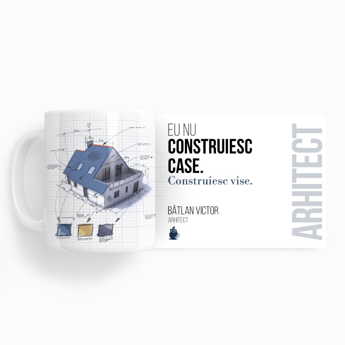 Персонализирана чаша с текст за архитекти