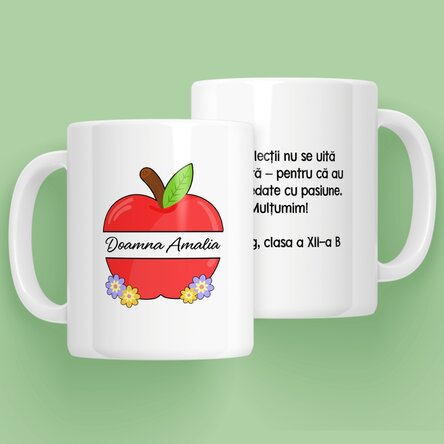 Cană personalizată cu text - Profesori