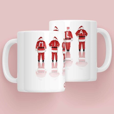 Cană personalizată cu text - Santa