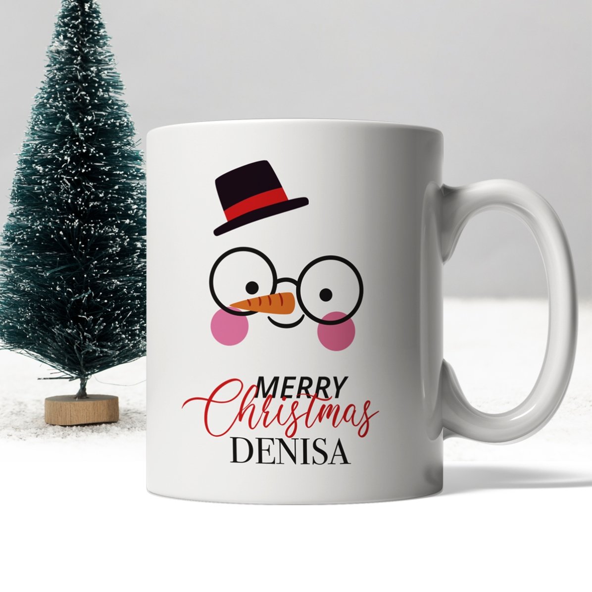 Cană personalizată cu text - Snowman