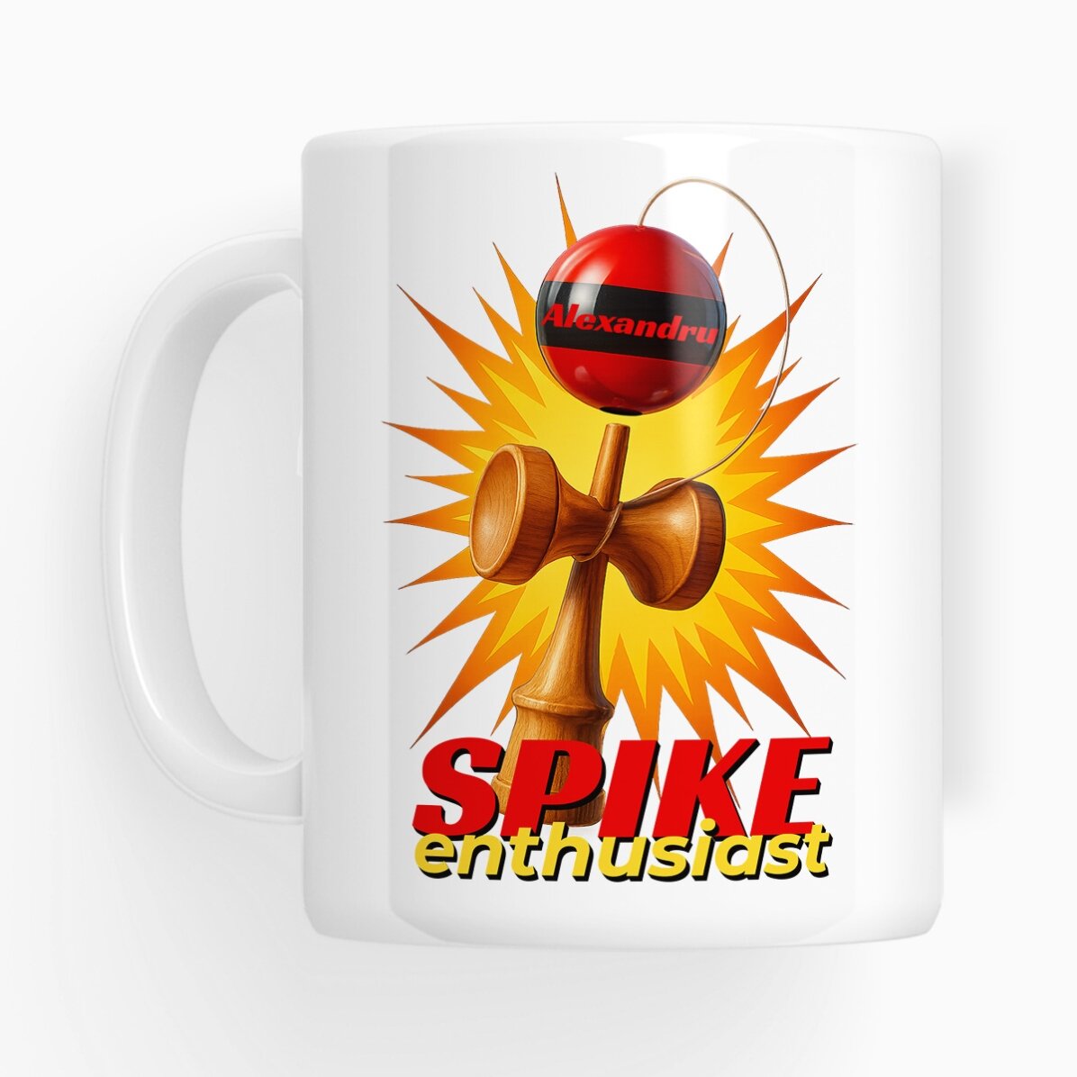 Cană personalizată cu text - Spike Enthusiast
