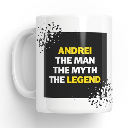 Cană personalizată cu text - The Legend
