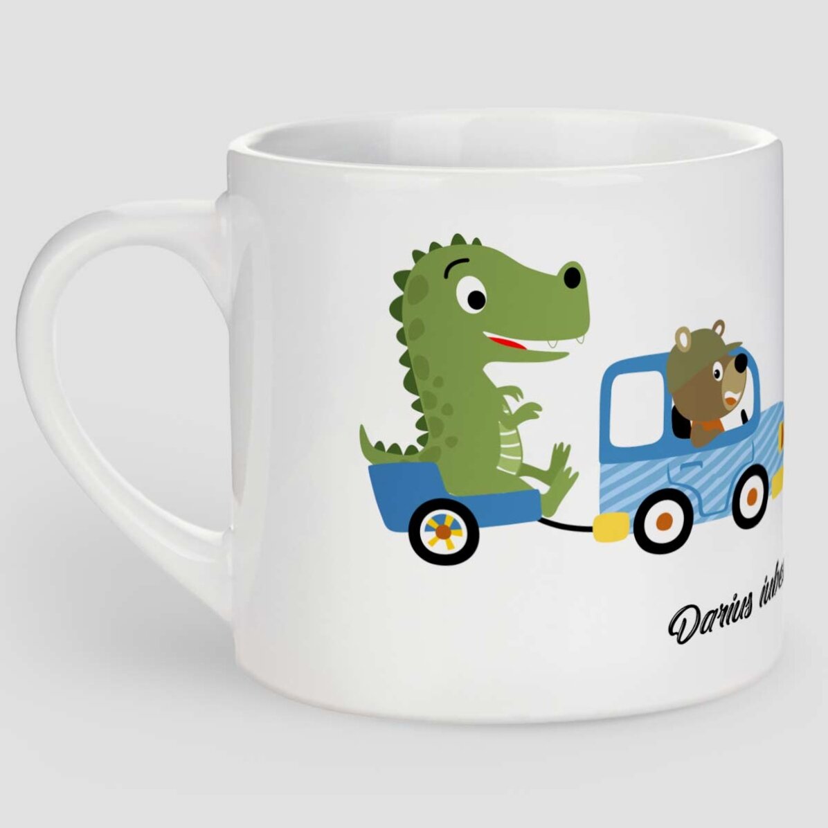 Cană personalizată pentru copii cu text - Trenuleț