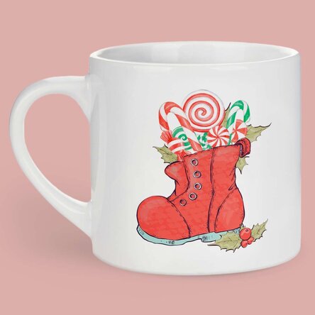 Cană personalizată pentru copii cu text - De la Moș Nicolae