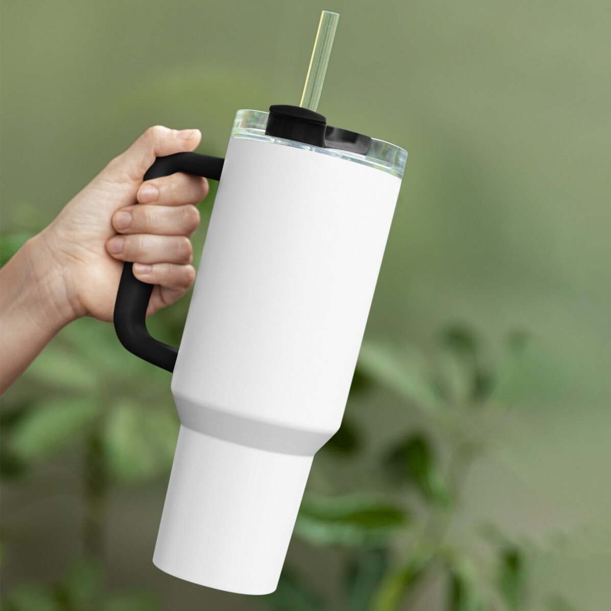 Cană termos cu mâner și pai personalizată cu nume - Airplane Master