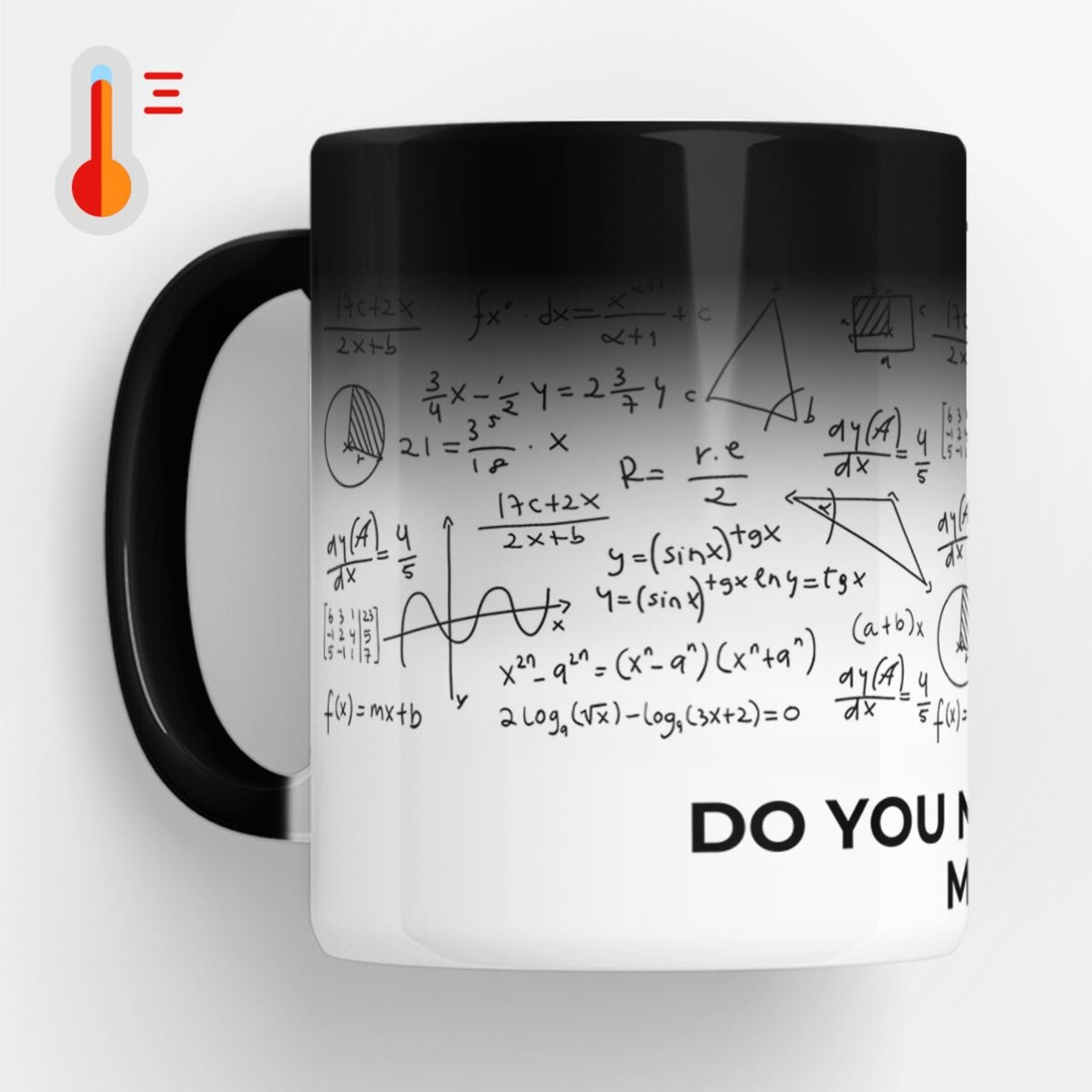 Cană termosensibilă personalizată cu mesaj - Matematică