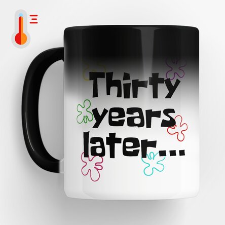 Cană termosensibilă personalizată cu text - Years later...