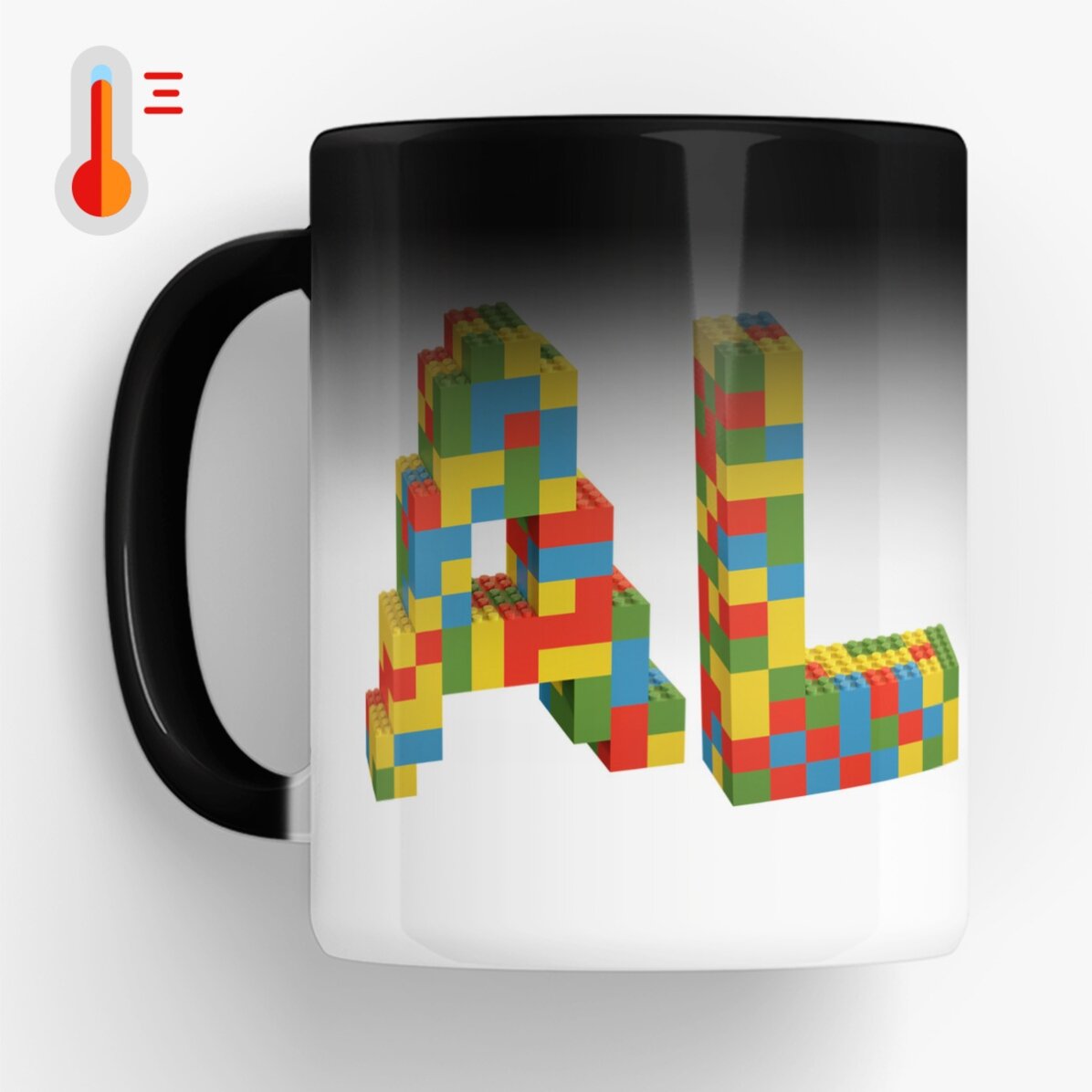 Cană termosensibilă personalizată cu nume - Lego 